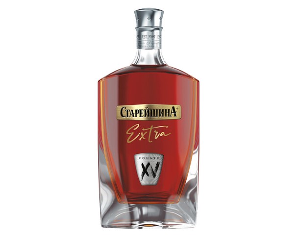 Коньяк России СТАРЕЙШИНА Экстра 15 лет 40% 500мл / интернет-магазин напитков Лоза в Улан-Удэ