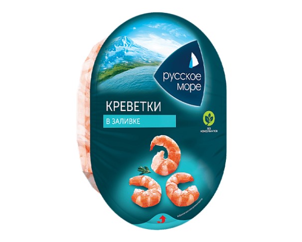 Мясо креветки РУССКОЕ МОРЕ в заливке 180г / интернет-магазин напитков Лоза в Улан-Удэ