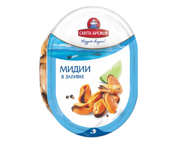 Мясо мидии РУССКОЕ МОРЕ в заливке 300г / интернет-магазин напитков Лоза в Улан-Удэ