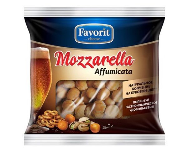 Сыр ФАВОРИТ Моцарелла копченая 100г БЗМЖ / интернет-магазин напитков Лоза в Улан-Удэ