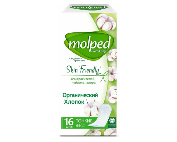 Прокладки ежедневные MOLPED Pure&Soft 16шт / интернет-магазин напитков Лоза в Улан-Удэ