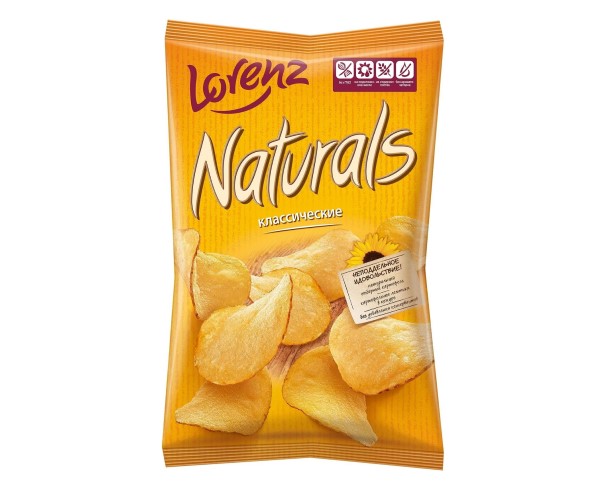 Чипсы НАТУРАЛС Классические с солью 100гр / интернет-магазин напитков Лоза в Улан-Удэ