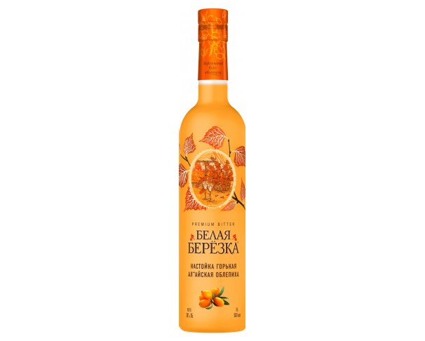Настойка горькая БЕЛАЯ БЕРЕЗКА Алтайская облепиха 38% 500мл / интернет-магазин напитков Лоза в Улан-Удэ