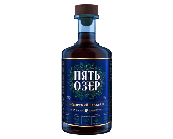 Бальзам ПЯТЬ ОЗЕР Сибирский 35% 500мл / интернет-магазин напитков Лоза в Улан-Удэ