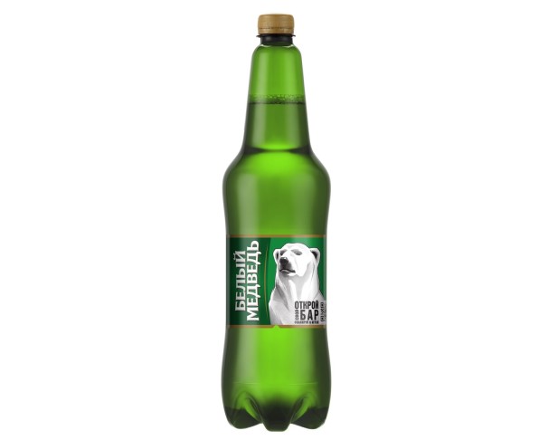 Пиво БЕЛЫЙ МЕДВЕДЬ Светлое 5% 1,15л / интернет-магазин напитков Лоза в Улан-Удэ