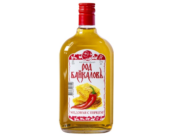 Настойка горькая РОД БАЙКАЛОВЪ Медовая с перцем 35% 500мл / интернет-магазин напитков Лоза в Улан-Удэ