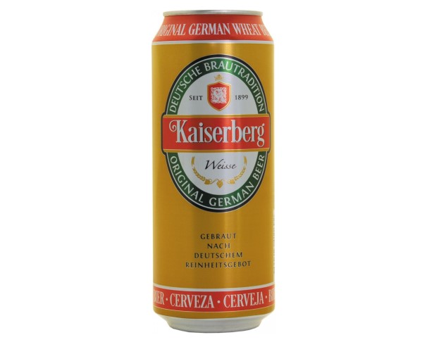 Пиво КАЙЗЕРБЕРГ Вайссе  свет 5.3% 500мл ж/б / интернет-магазин напитков Лоза в Улан-Удэ