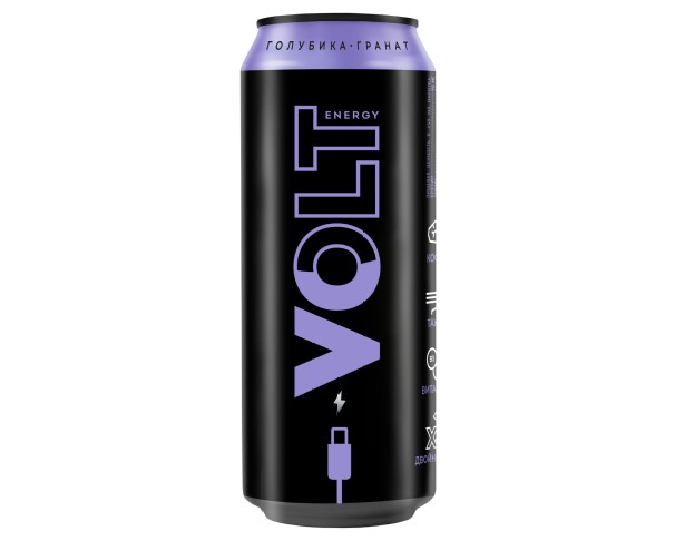 Напиток энерг ВОЛЬТ Голубика гранат 450мл / интернет-магазин напитков Лоза в Улан-Удэ
