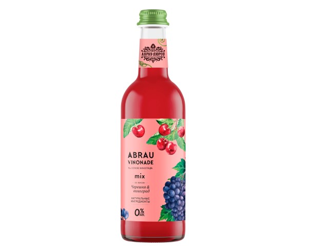 Напиток газ. АБРАУ Винонад Черешня виноград 375мл / интернет-магазин напитков Лоза в Улан-Удэ