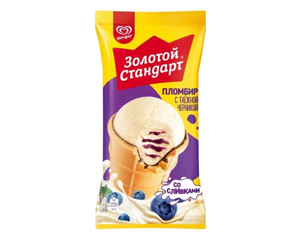 Мороженое ИНМАРКО ЗОЛОТОЙ СТАНДАРТ Черника 93гр в/ст БЗМЖ / интернет-магазин напитков Лоза в Улан-Удэ