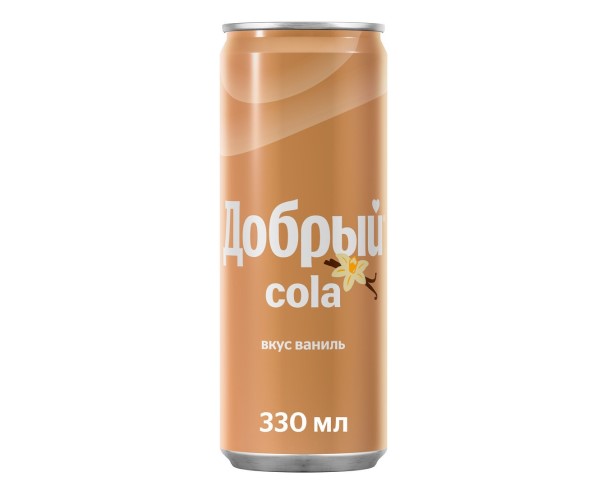 Вода газ. ДОБРЫЙ КОЛА Ваниль 330мл ж/б / интернет-магазин напитков Лоза в Улан-Удэ