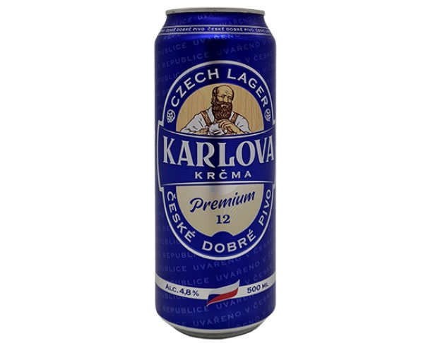 Пиво КАРЛОВА КРЧМА премиум 4.8% 500мл ж/б / интернет-магазин напитков Лоза в Улан-Удэ
