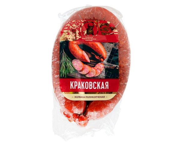 Колбаса КРАСНОЯРСКАЯ ПК Краковская п/к 390г / интернет-магазин напитков Лоза в Улан-Удэ