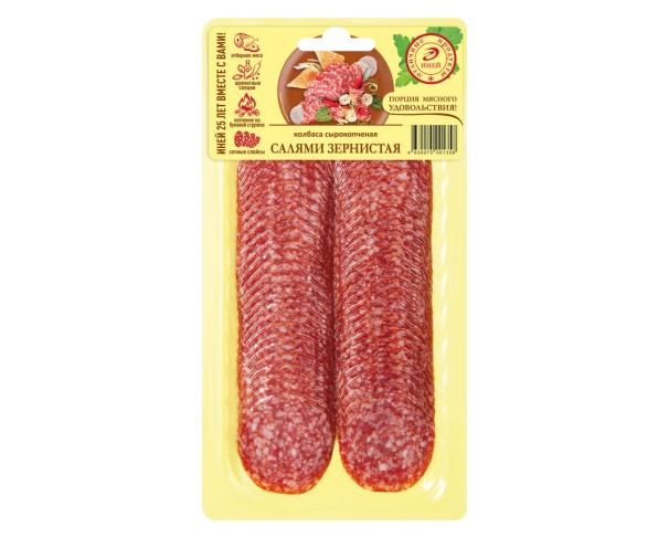 Колбаса ИНЕЙ Зернистая сал с/к 100г нарезка / интернет-магазин напитков Лоза в Улан-Удэ