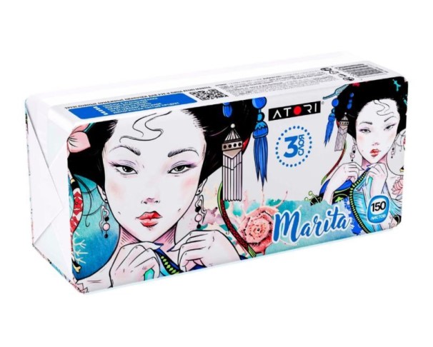 Салфетки АТОРИ Марита 3-сл 150листов м/уп / интернет-магазин напитков Лоза в Улан-Удэ