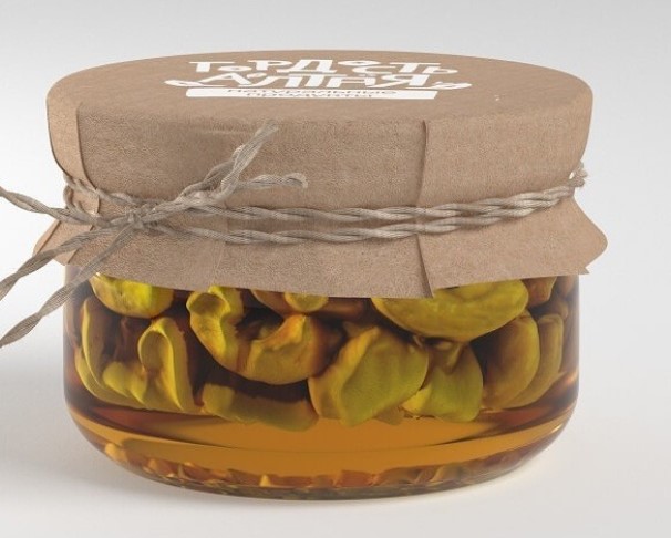 Мед  ГОРДОСТЬ АЛТАЯ Липовый с кешью 120г ст/б / интернет-магазин напитков Лоза в Улан-Удэ