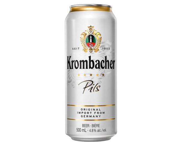 Пиво КРОМБАХЕР Пилс светлое 4,8% 500мл ж/б / интернет-магазин напитков Лоза в Улан-Удэ