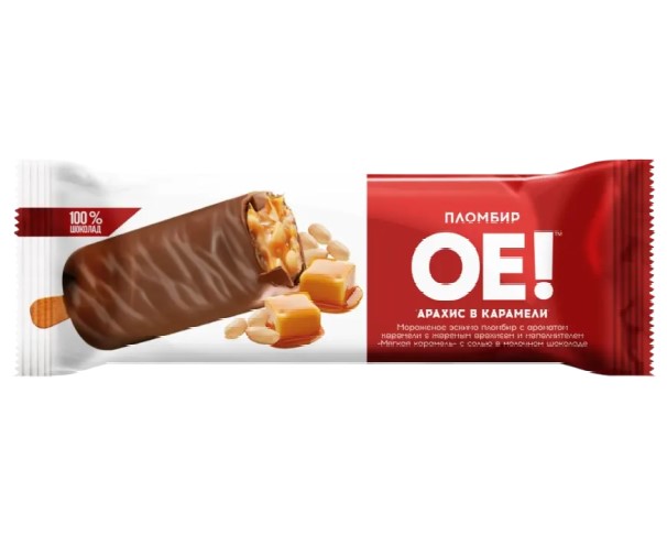 Эскимо ОЕ Арахис в карамели в глазури 74г БЗМЖ / интернет-магазин напитков Лоза в Улан-Удэ