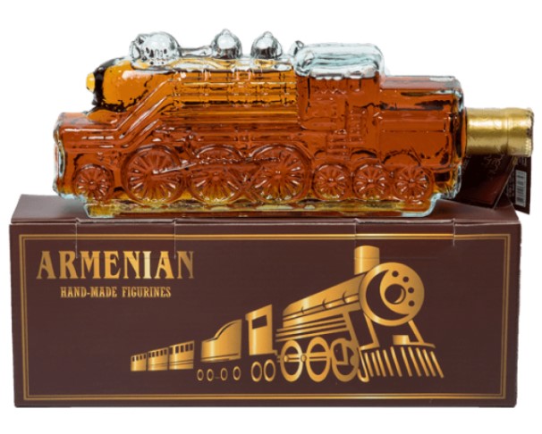 Коньяк ПЯТЬ ЗВЕЗД 5 лет Паровозик 40% 500мл п/у / интернет-магазин напитков Лоза в Улан-Удэ