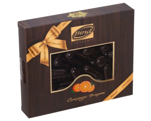 Шок драже БИНД Апельс цедра в шоколаде 100г картон / интернет-магазин напитков Лоза в Улан-Удэ