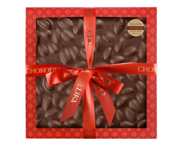 Шоколад ШОКОДЕЛИКА темный с цельным миндалем 80г / интернет-магазин напитков Лоза в Улан-Удэ