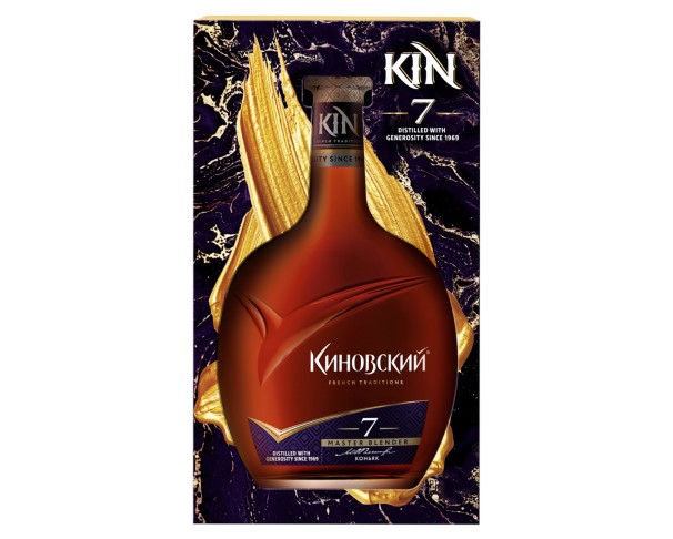 Коньяк России КИНОВСКИЙ КВ 7лет 500мл п/у / интернет-магазин напитков Лоза в Улан-Удэ