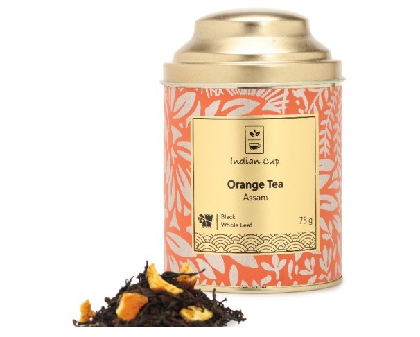 Чай Indian Cap  Апельсиновый 75г ж/б / интернет-магазин напитков Лоза в Улан-Удэ