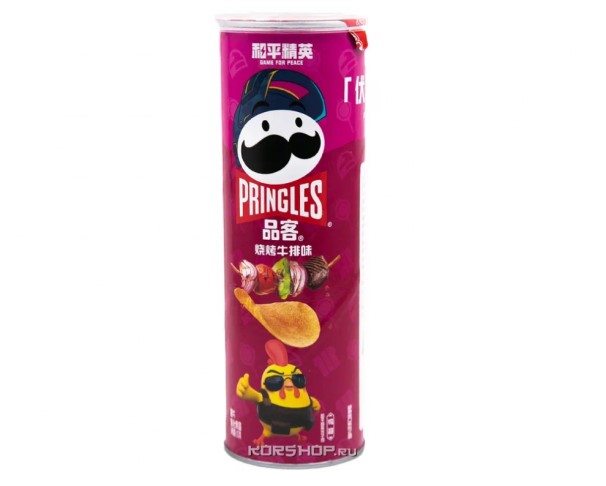 Чипсы ПРИНГЛС Стейк Барбекю 110 г / интернет-магазин напитков Лоза в Улан-Удэ
