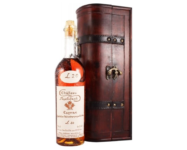 Коньяк ШАТО де МОНТИФО Птит Шампань 20 лет 700мл дерево / интернет-магазин напитков Лоза в Улан-Удэ