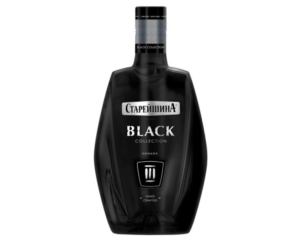Коньяк России СТАРЕЙШИНА Блэк Коллекшн 3 года 40% 500мл / интернет-магазин напитков Лоза в Улан-Удэ