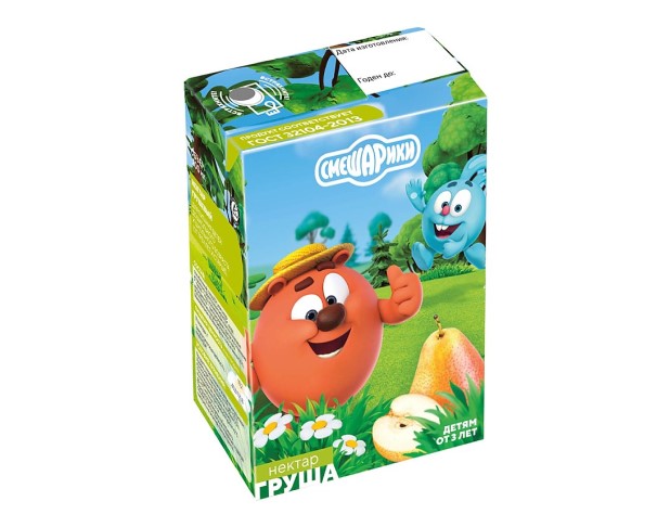 Нектар СМЕШАРИКИ Груша 200мл т/п / интернет-магазин напитков Лоза в Улан-Удэ
