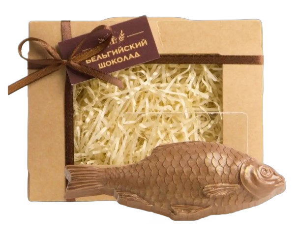 Шок фигура ВЕК ШОКОЛАДА Рыба 80г / интернет-магазин напитков Лоза в Улан-Удэ
