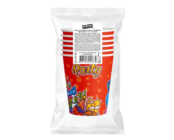 Набор стаканов Праздник 250мл 6шт / интернет-магазин напитков Лоза в Улан-Удэ