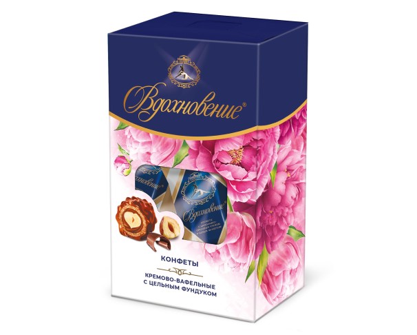 Конфеты ВДОХНОВЕНИЕ шок пралине с цельным фундуком 112г / интернет-магазин напитков Лоза в Улан-Удэ