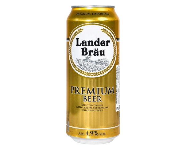 Пиво ЛАНДЕРБРАУ Премиум Бир 4,9% 500мл ж/б / интернет-магазин напитков Лоза в Улан-Удэ