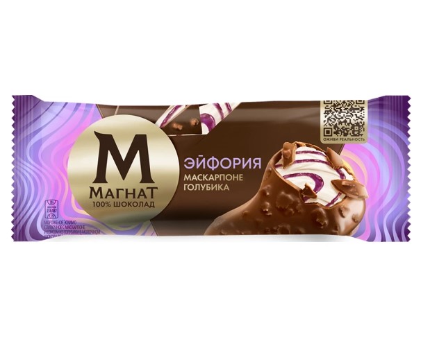 Мороженое ИНМАРКО МАГНАТ Эйфория маскарпоне голубика 70г БЗМЖ / интернет-магазин напитков Лоза в Улан-Удэ