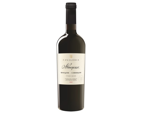 Вино России ФАНАГОРИЯ Авторское Шардоне-Совиньон белое сухое 13% 750мл / интернет-магазин напитков Лоза в Улан-Удэ