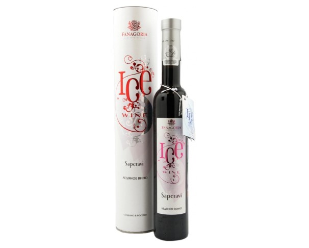 Вино России ФАНАГОРИЯ Айс Вайн Саперави красное сладкое 10-12% 375мл туба / интернет-магазин напитков Лоза в Улан-Удэ