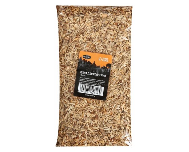 Щепа для копчения Maclay Ольха 250г / интернет-магазин напитков Лоза в Улан-Удэ