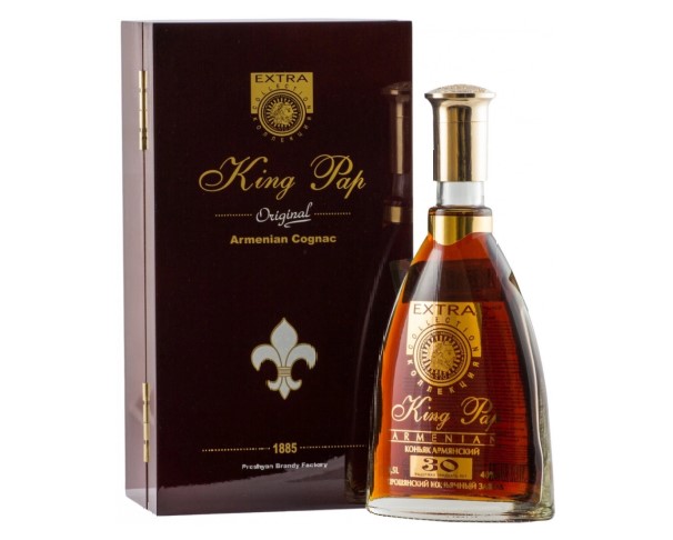 Коньяк ЦАРЬ ПАП ОС 30 лет армянский марочный 40% 500мл п/у / интернет-магазин напитков Лоза в Улан-Удэ