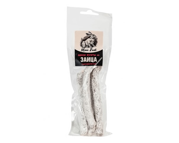 Колбаса ОХОТА Фуэт из зайца с/в 80г / интернет-магазин напитков Лоза в Улан-Удэ