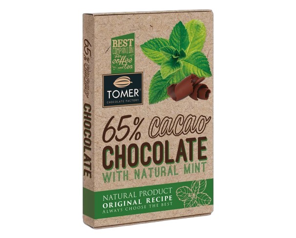 Шоколад ТОМЕР горький с мятой 90г / интернет-магазин напитков Лоза в Улан-Удэ