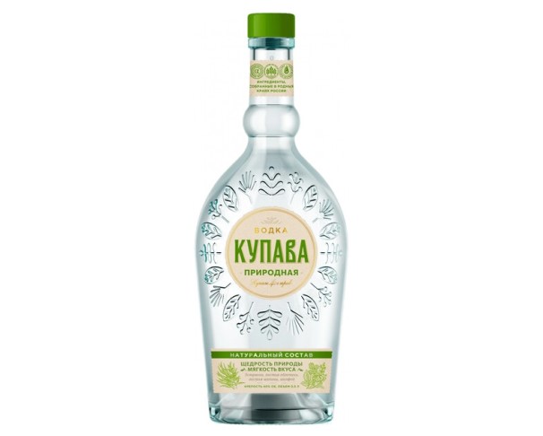 Водка КУПАВА Природная 40% 500мл / интернет-магазин напитков Лоза в Улан-Удэ