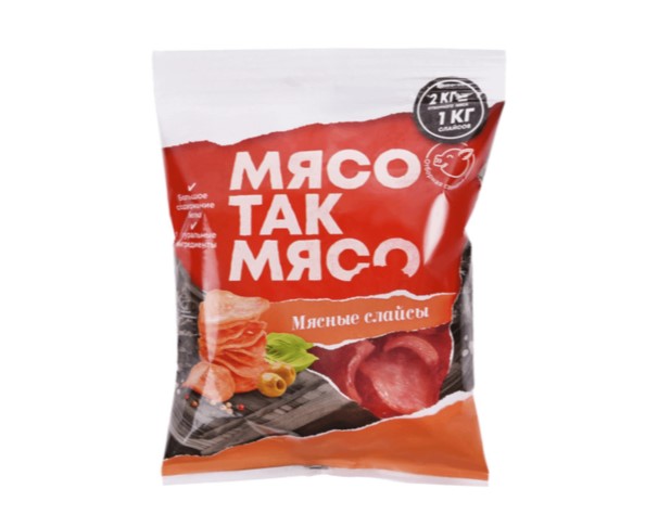Слайсы МЯСО ТАК МЯСО Мясные 50гр / интернет-магазин напитков Лоза в Улан-Удэ