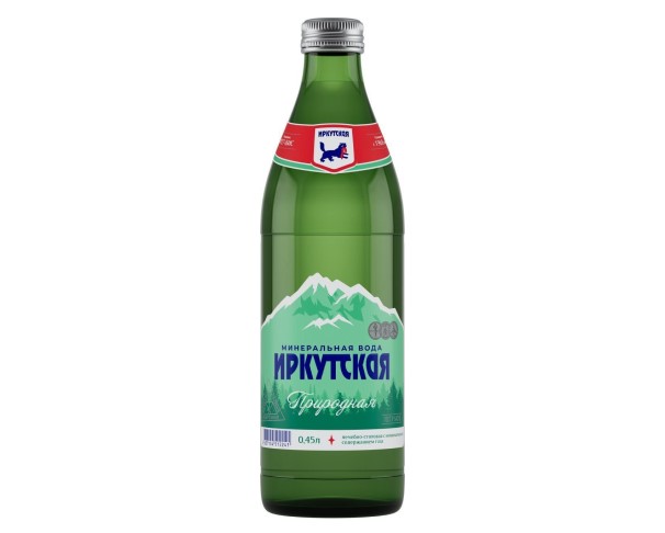 Вода ИРКУТСКАЯ газ 450мл ст/б / интернет-магазин напитков Лоза в Улан-Удэ