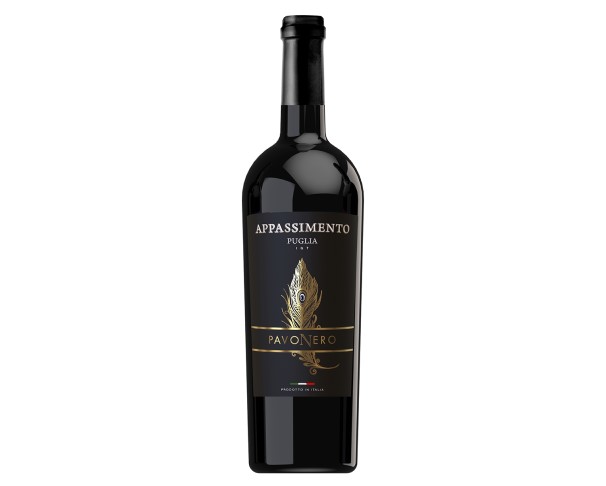 Вино ПАВО НЕРО Аппассименто Пулия красное полусухое 15% 750мл / интернет-магазин напитков Лоза в Улан-Удэ