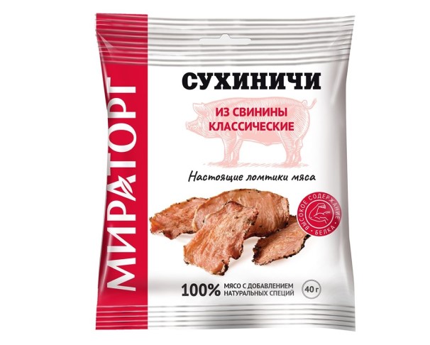Сухиничи МИРАТОРГ из свинины 40г / интернет-магазин напитков Лоза в Улан-Удэ