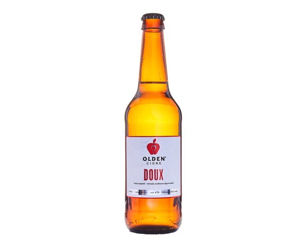 Сидр ОЛДЕН DOUX п/слад 4.7% 450мл ст/б / интернет-магазин напитков Лоза в Улан-Удэ