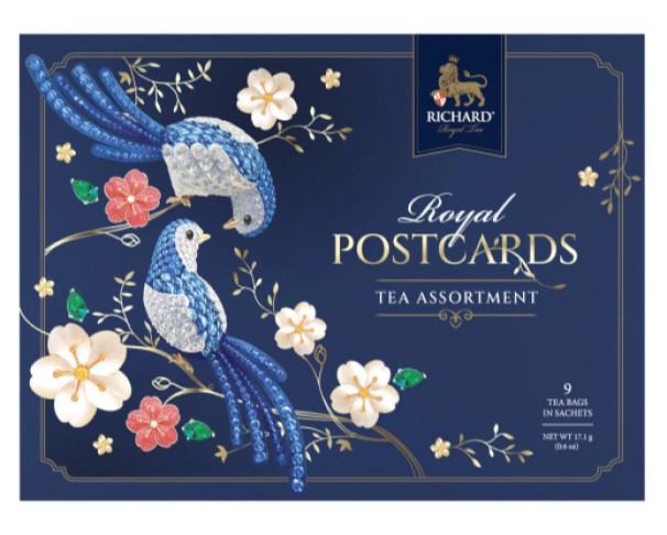 Чай РИЧАРД Royal Postcard асоорти 3 вкуса 9пак 15,4г НГ / интернет-магазин напитков Лоза в Улан-Удэ