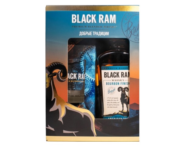 Виски БЛЭК РЭМ Бурбон Финиш 3 года 40% 700мл + стакан / интернет-магазин напитков Лоза в Улан-Удэ